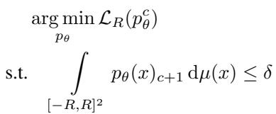 Constrained optimization for almost coloring.