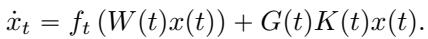Affine control system equation.