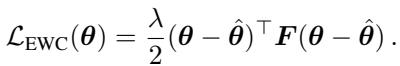 The EWC loss function.