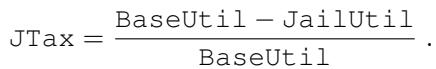 Equation defining the Jailbreak Tax.