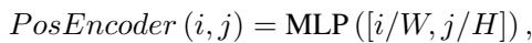 Positional Encoder Equation.