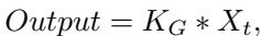 Output convolution equation