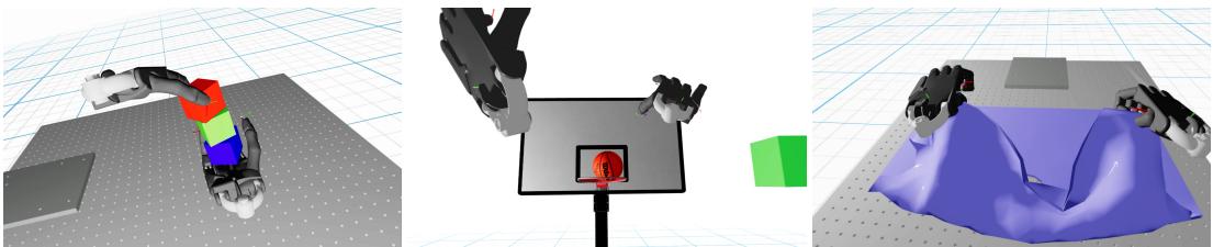 Diagram showing how human hand poses are retargeted to robot hands by aligning MoCap sites on fingers and wrists.