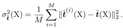 Equation for Positional Variance.