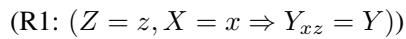 Equation showing derivation step R1.