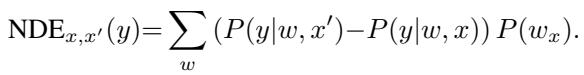 Equation for Natural Direct Effect.
