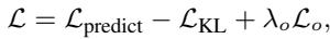 Total loss function equation.