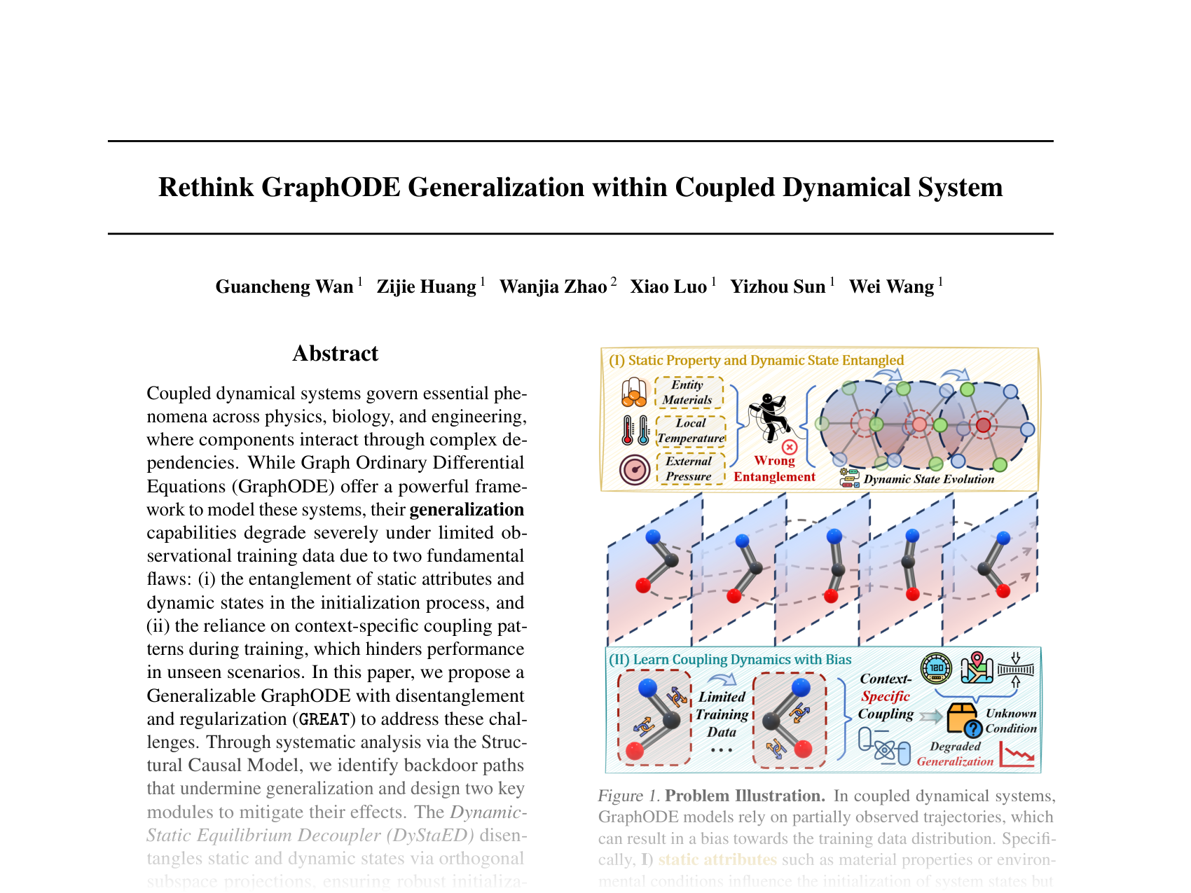 [Rethink GraphODE Generalization within Coupled Dynamical System 🔗](https://openreview.net/pdf?id=nVD7KoU09V)