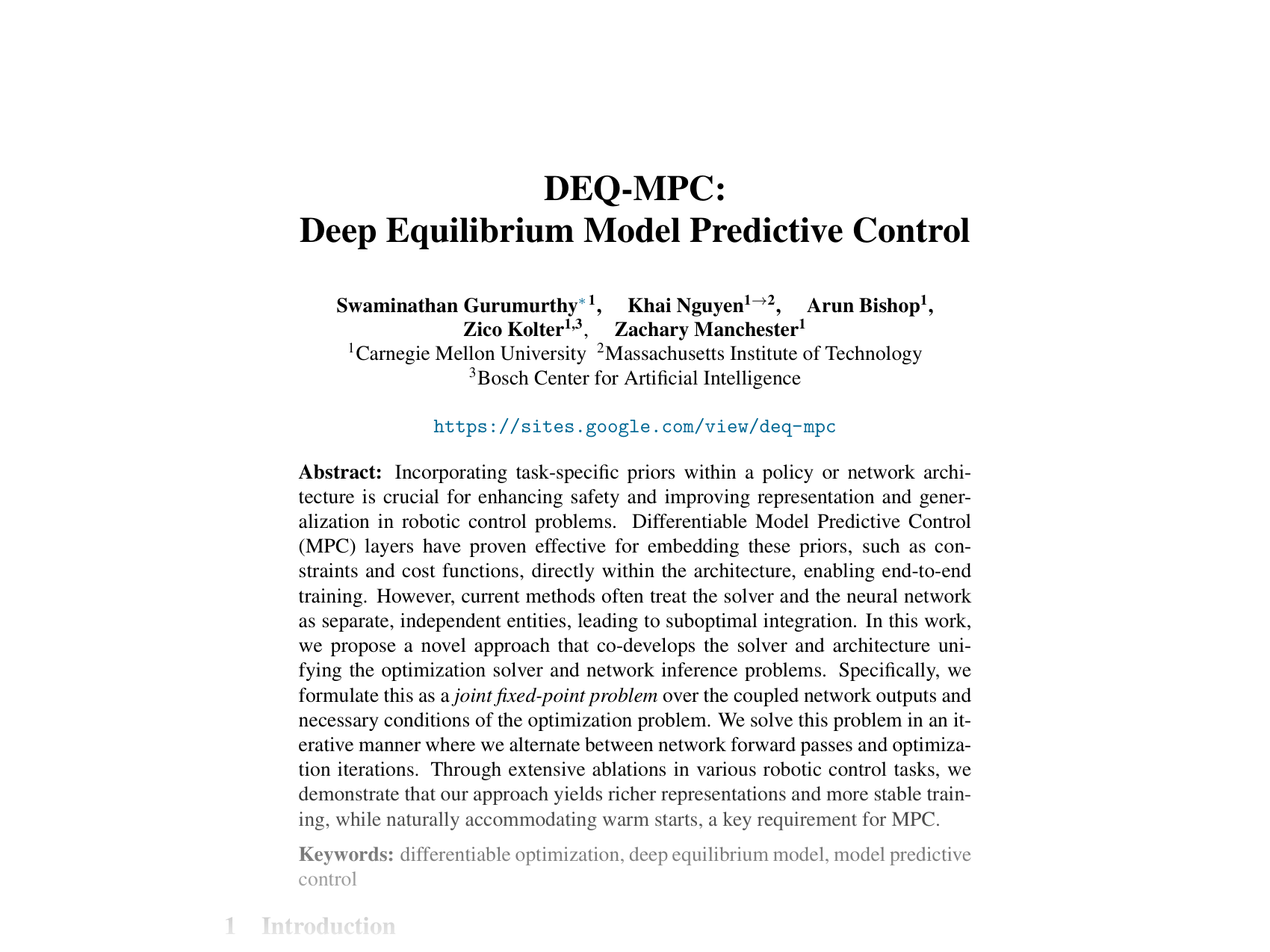 [DEQ-MPC: Deep Equilibrium Model Predictive Control 🔗](https://openreview.net/pdf?id=zQXurgHUVX)