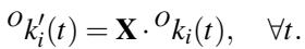 Equation: Applying geometric transformation X to the target keypoints.