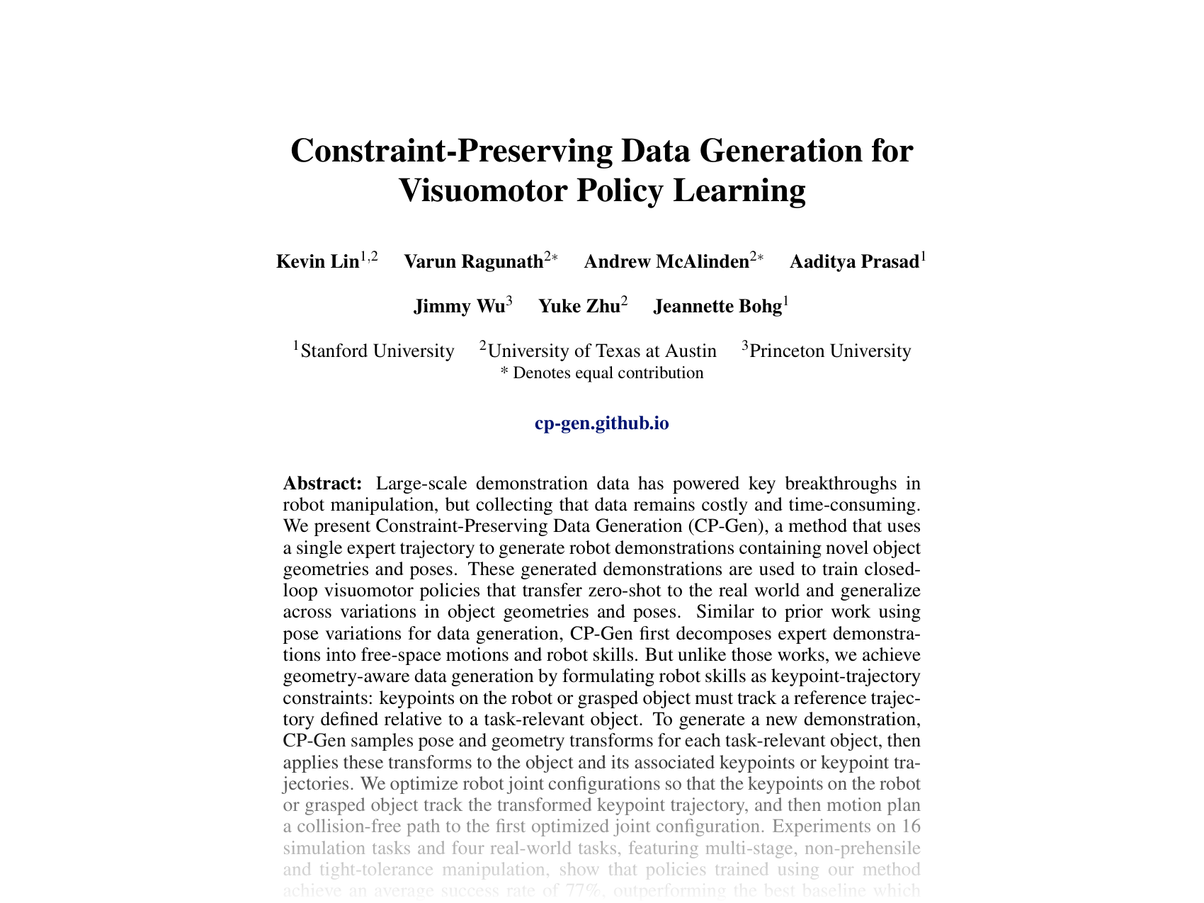 [Constraint-Preserving Data Generation for Visuomotor Policy Learning 🔗](https://openreview.net/pdf?id=KSKzA1mwKs)