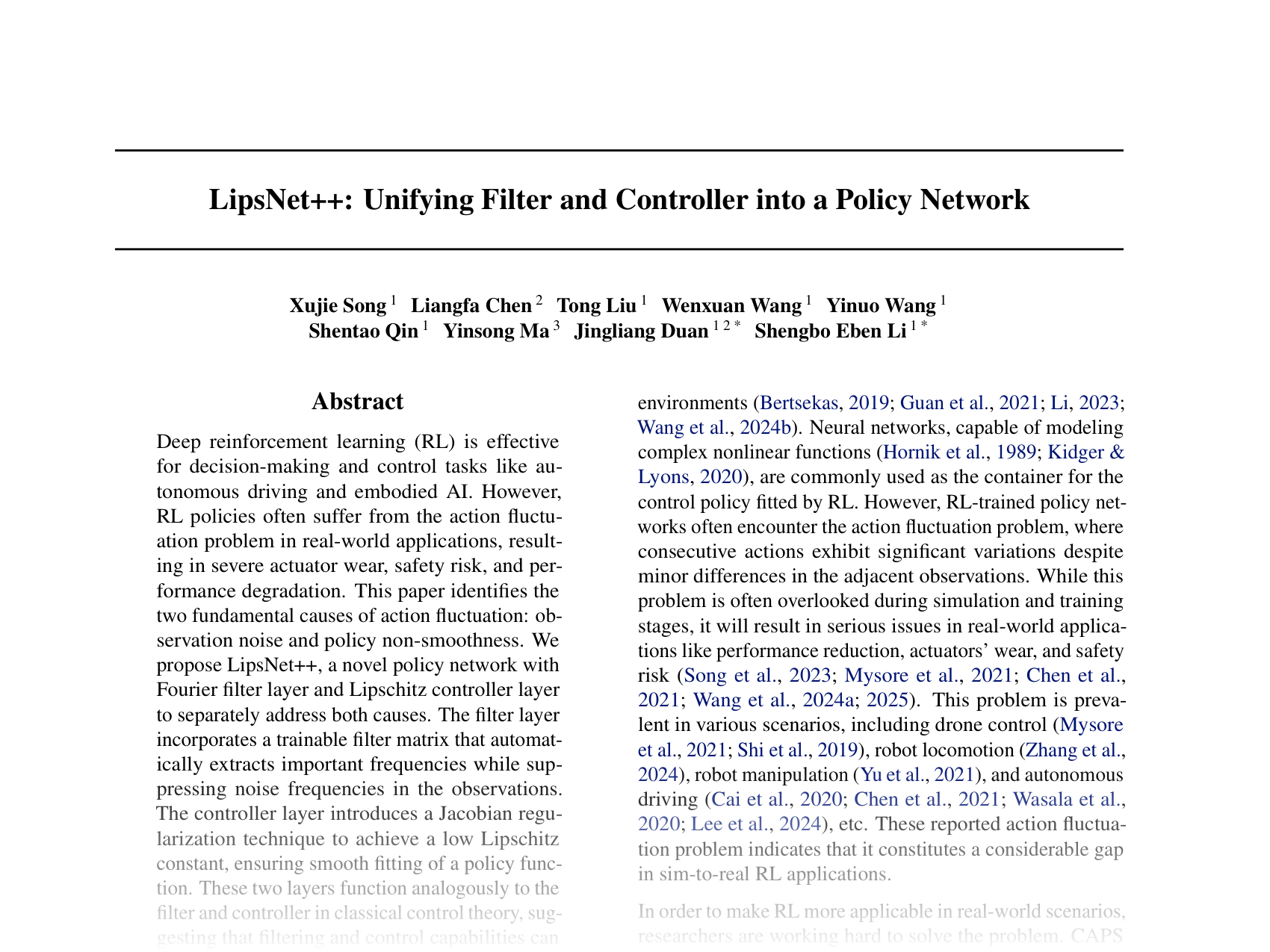 [LipsNet++: Unifying Filter and Controller into a Policy Network 🔗](https://openreview.net/pdf?id=KZo2XhcSg6)
