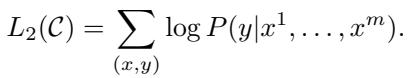 The supervised fine-tuning objective function.