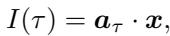 Equation 9: Simplified vector notation of intensity.