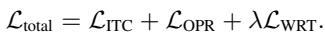 Equation 6: Total loss function.