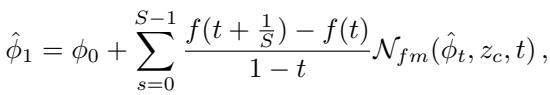 Equation for non-uniform sampling update rule.