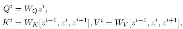 Equation for Adjacent Attention