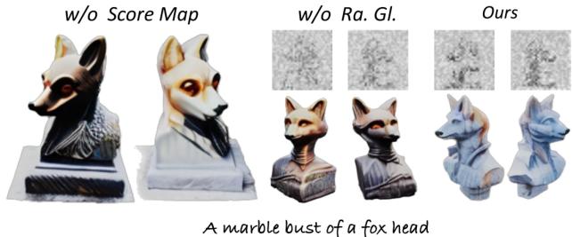 Figure 16. Ablation of scanning strategy showing the spiral path.