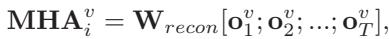 Equation 7: Multi-Head Attention concatenation.