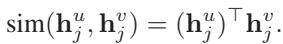 Equation 13: Similarity calculation.