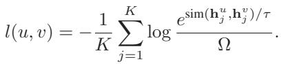 Equation 15: Contrastive loss for a specific pair.