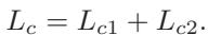 Equation 18: Total semantic contrastive loss.