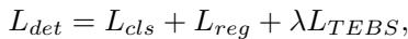 Equation 8: Total Detection Loss