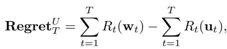 Universal Dynamic Regret definition.