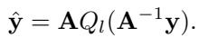 Equation for the fast quantization utilizing the inverse transform.