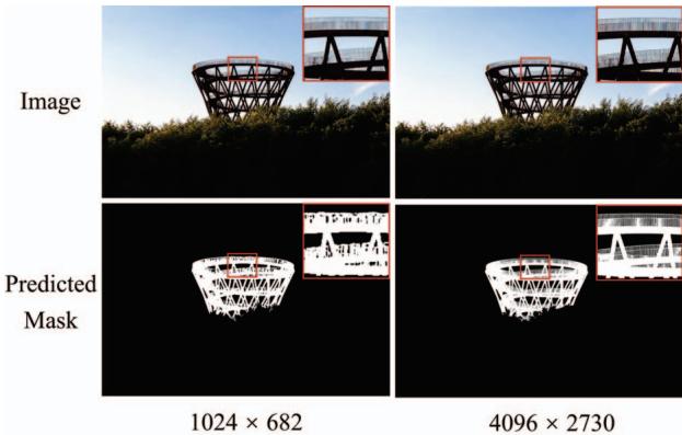 Comparison of detail loss between 1024x682 resolution and 4096x2730 resolution.