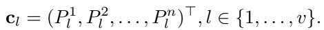 Equation 1: Semantic confidence vector definition.