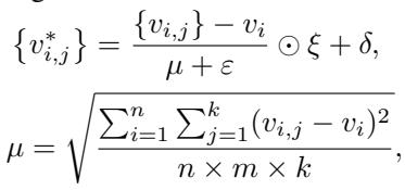 Equation for mesh normalization