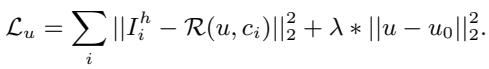 Equation for texture refinement loss.