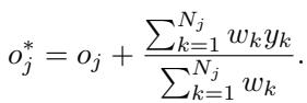 Optimization equation for adjusting the hyperplane offsets during expansion.