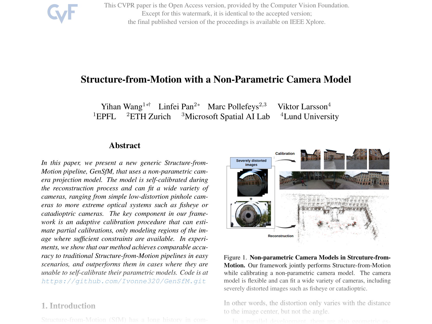 [Structure-from-Motion with a Non-Parametric Camera Model 🔗](https://openaccess.thecvf.com/content/CVPR2025/papers/Wang_Structure-from-Motion_with_a_Non-Parametric_Camera_Model_CVPR_2025_paper.pdf)
