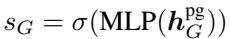 Equation 20: The final similarity score calculation using a sigmoid activation.