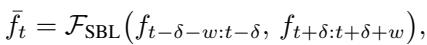 Equation 2: Reconstruction function for SBL.