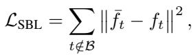 Equation 3: Loss function for SBL.