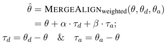 Equation for Weighted MERGEALIGN