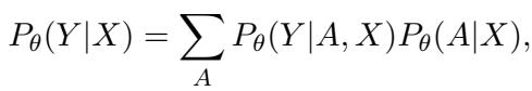 Equation 1 showing the probability summation over paths.