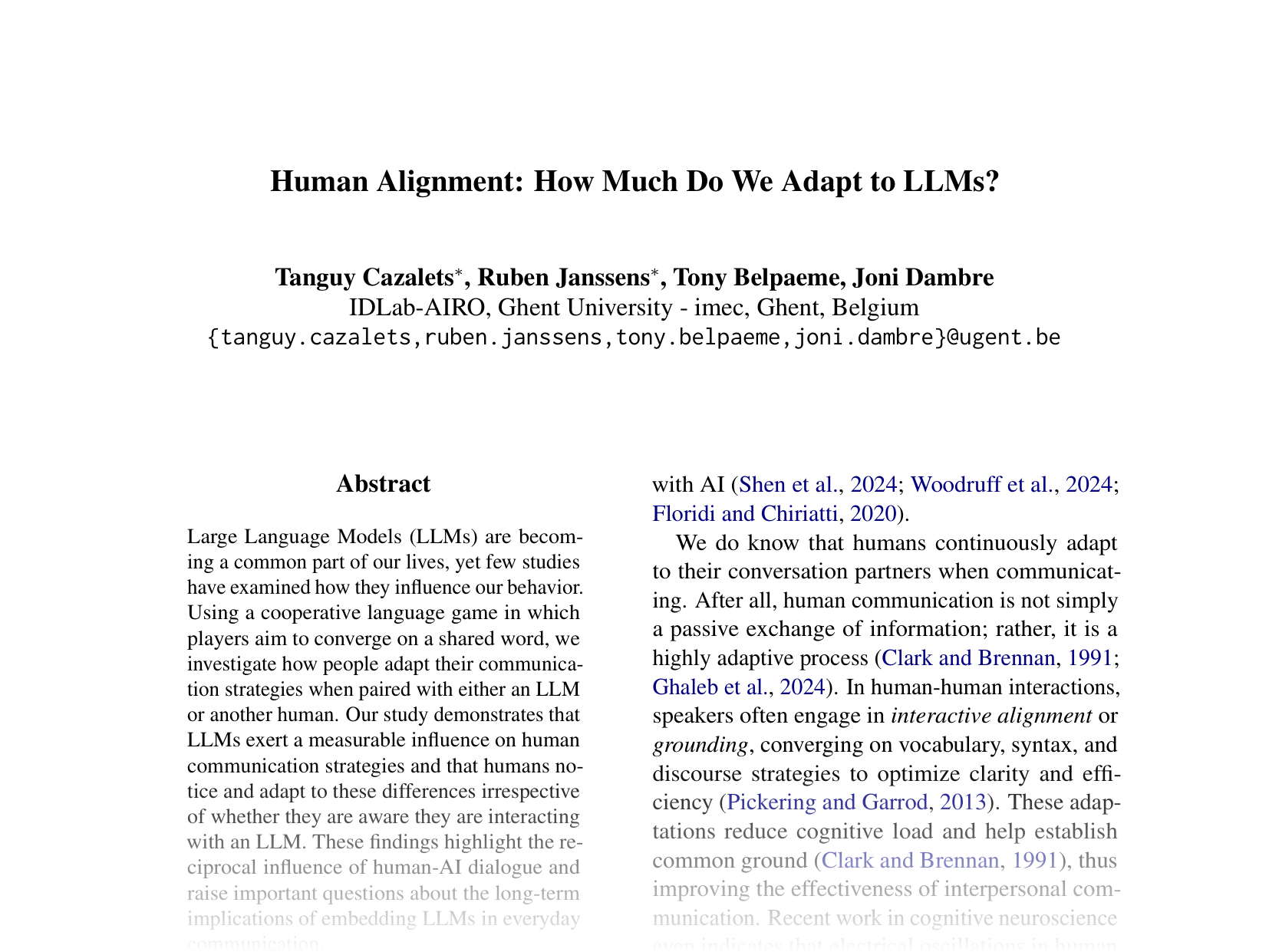 [Human Alignment: How Much Do We Adapt to LLMs? 🔗](https://aclanthology.org/2025.acl-short.47.pdf)