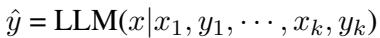 Equation for LLM prediction