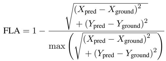 Equation for Fixation Location Accuracy (FLA).