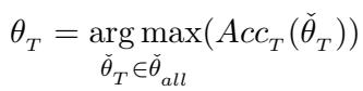Equation 3: Finding the optimal threshold