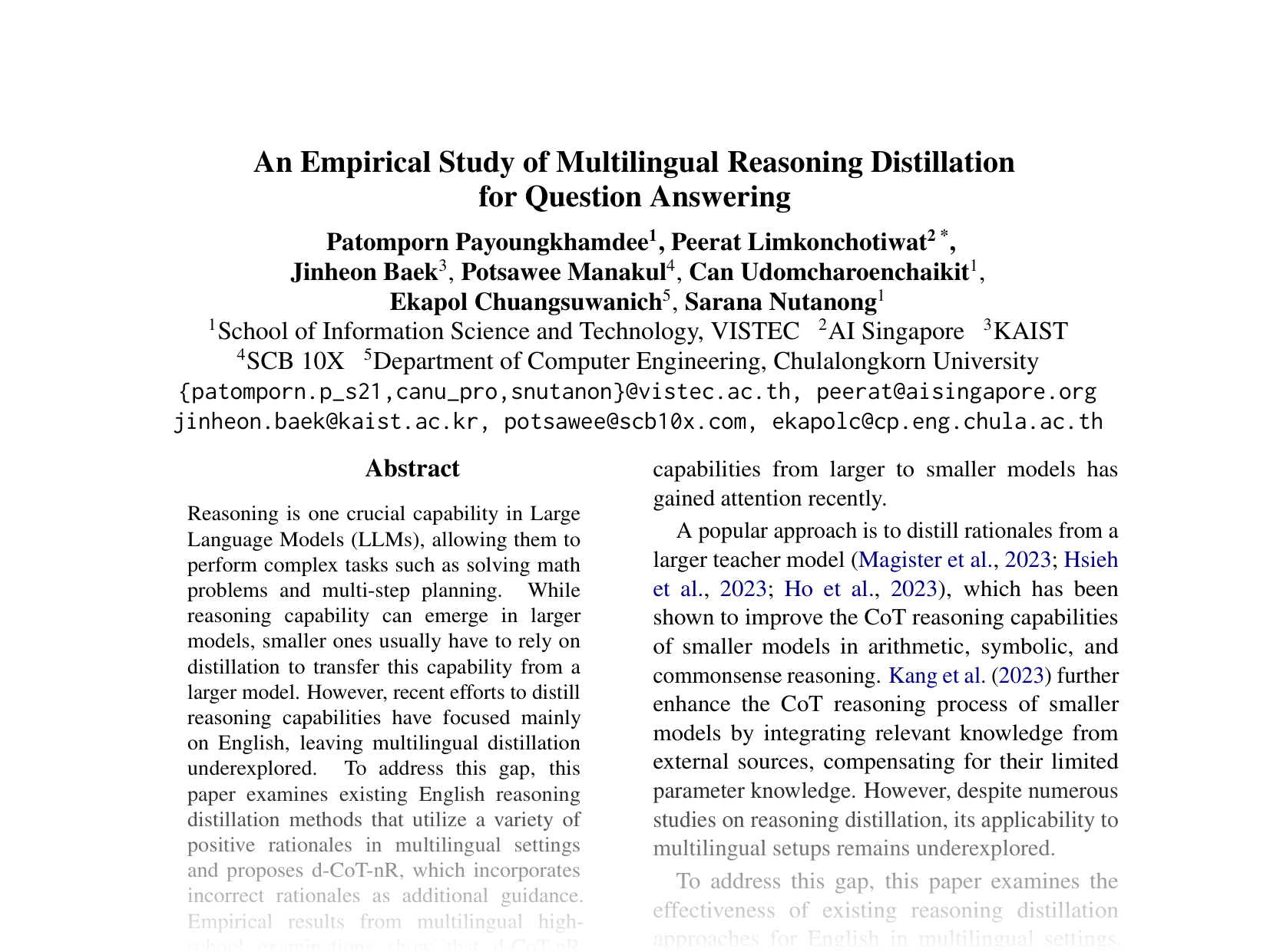 [An Empirical Study of Multilingual Reasoning Distillation for Question Answering 🔗](https://aclanthology.org/2024.emnlp-main.442.pdf)