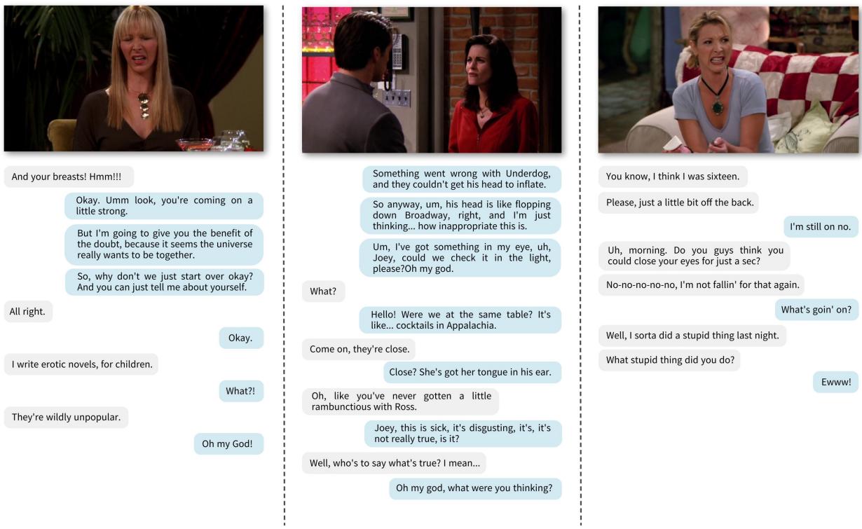 图 10: 女性角色表达“厌恶”的对话示例。