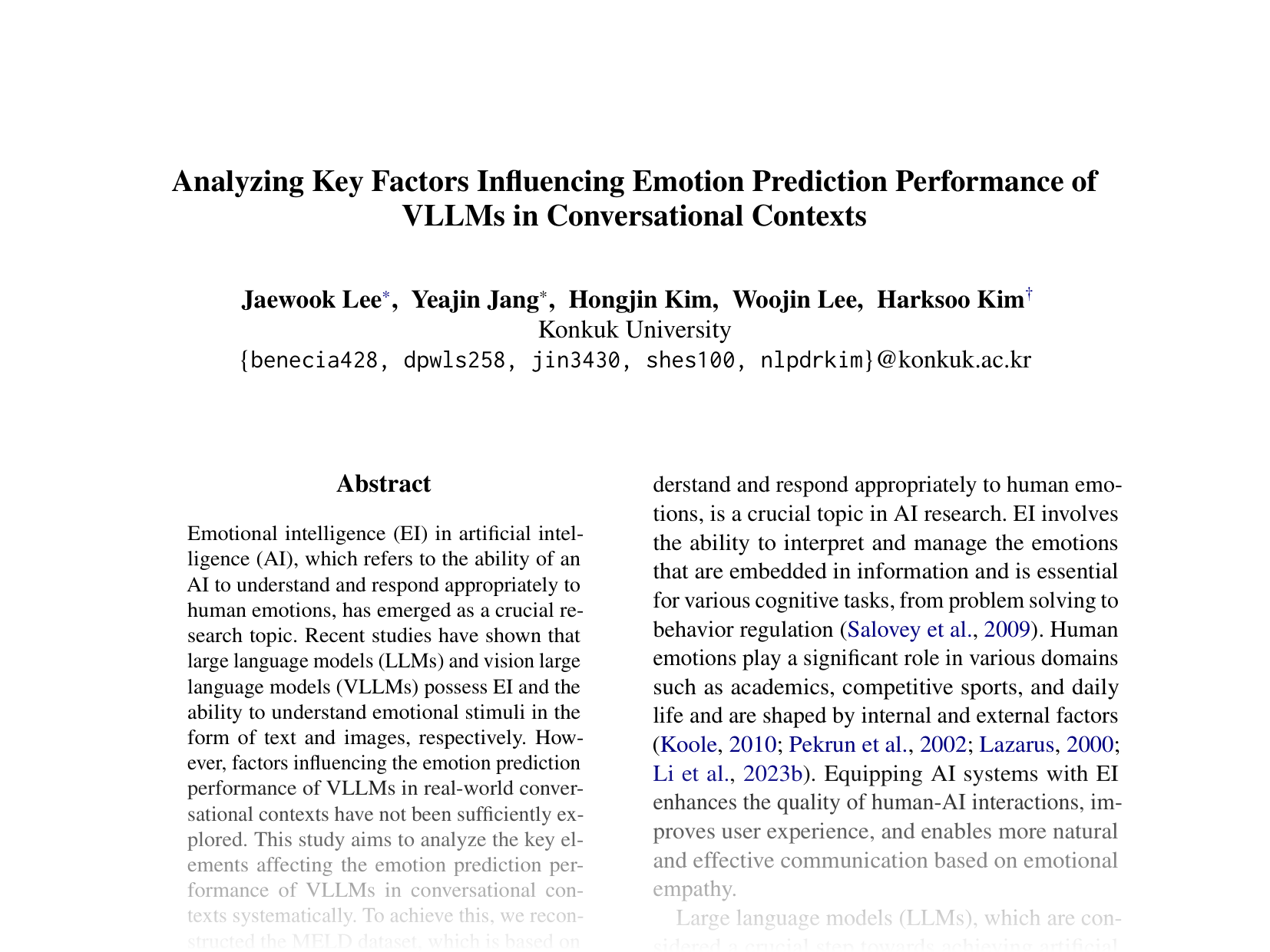 [Analyzing Key Factors Influencing Emotion Prediction Performance of VLLMs in Conversational Contexts 🔗](https://aclanthology.org/2024.emnlp-main.331.pdf)