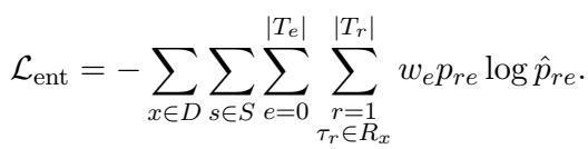 实体提取损失函数。