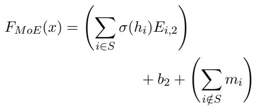 最终高效的 MoE 方程。