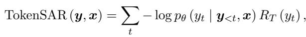 公式 2: TokenSAR 公式
